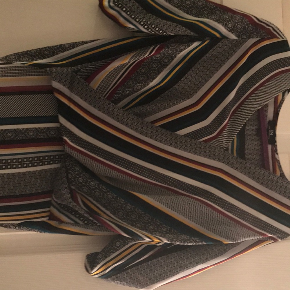 Multi-colored blouse.